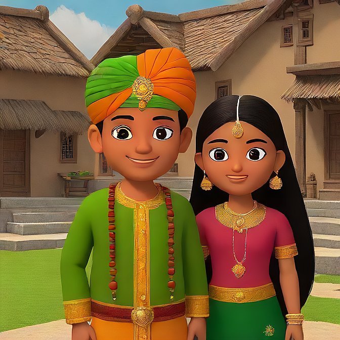 3D cartoon character art